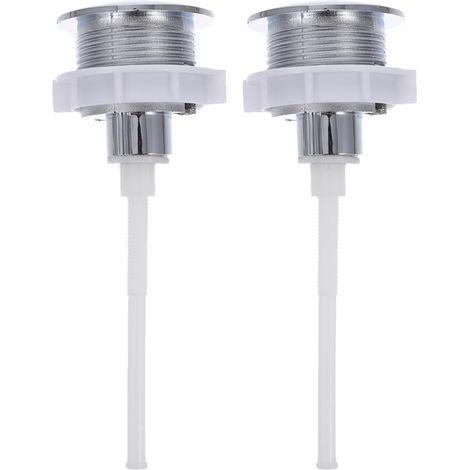 2pièces Bouton Poussoir pour Wc avec Kit (1/5)
