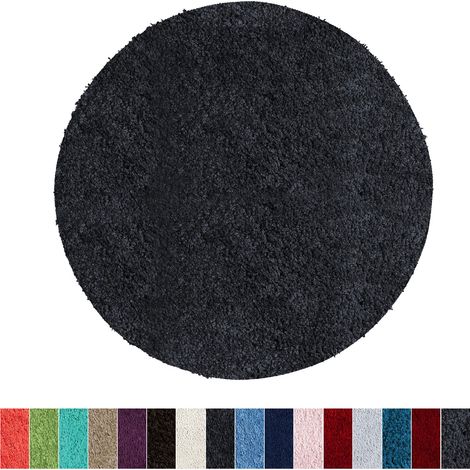 Badematte Sky Soft Schwarz 95 cm Durchmesser