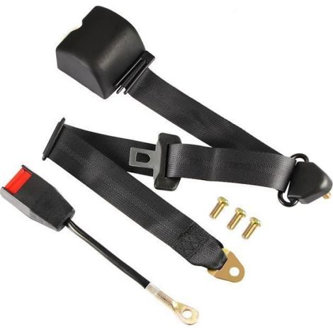 Ceinture De Sécurité 3 Points Réglable - Enrouleur Automatique - Pour Voiture Van Camion - 2,75 M - Polyester - 1 Pièce (1/4)