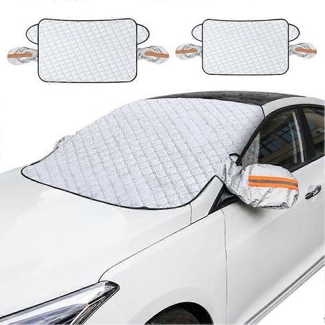 Housse magnétique pour pare-brise de voiture, protection toutes saisons, isolation UV, antigel et antivol, pour la neige, le soleil, la poussière et le stationnement en extérieur. (1/5)