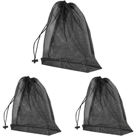 3er-Pack Pumpenfilterbeutel, Teichpumpen-Filterbeutel mit Kordelzug, Wasserpumpen-Filterbeutel, Pumpenbarrierebeutel für externen Teichfilter 4747 MUMU