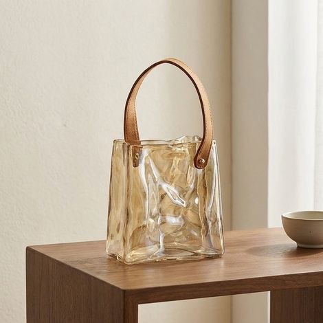 Sculptural Glass Bag Design Vase (1/2)