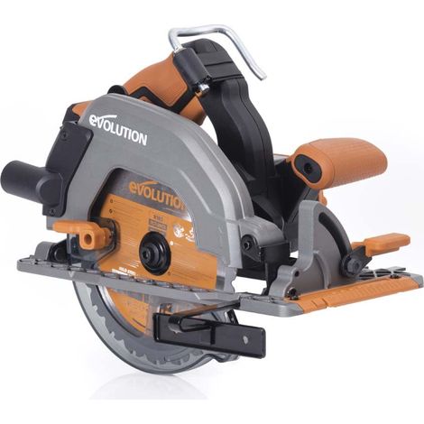 Scie circulaire sans fil et sans balais 18v Li-Ion avec lame TCT multi-matériaux, coupe le bois, le métal, le plastique, guide inclus, batterie non incluse, 185mm (1/5)