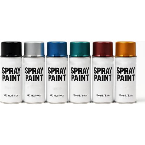 6x Sprühlackmischung in metallischen Vintage-Farben, 150 ml (1/5)