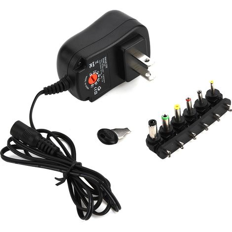 Alimentation réglable 3-12V 12W 1.2A adaptateur secteur 100-240V prise US (1/5)