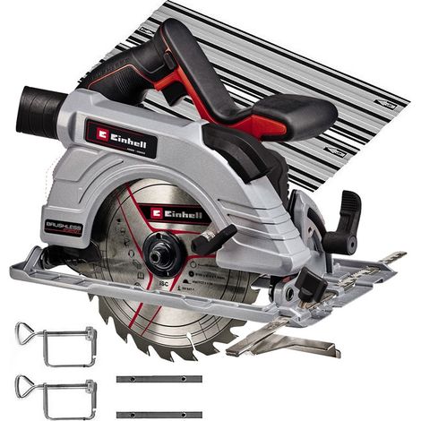 Einhell Professional 18v 190mm Brushless Circular Saw TE-CS 18/190 Li 2x1m Rail (1/5)