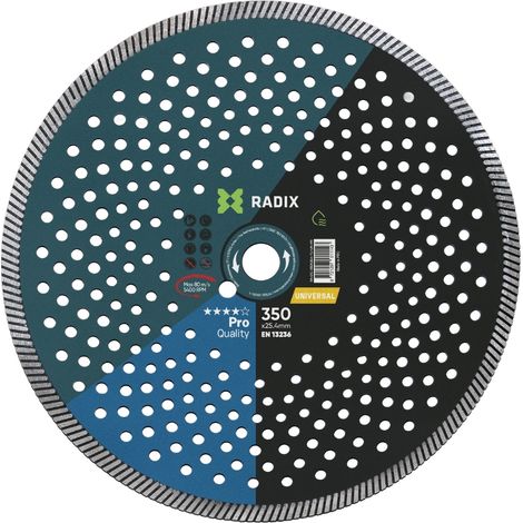 Radix - Universele diamantschijf - 350 x 25,4 mm - Turbo - Pro (1/3)