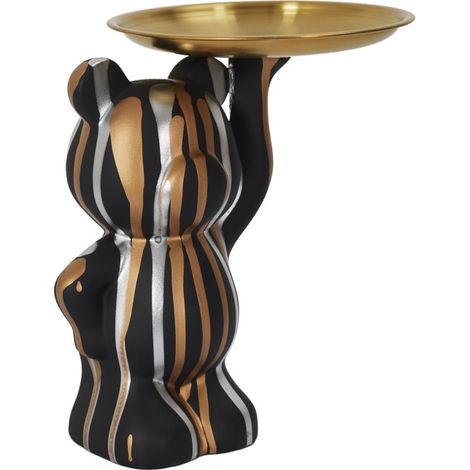 Vide-Poche Statue "Ourson" 23cm Noir (1/4)