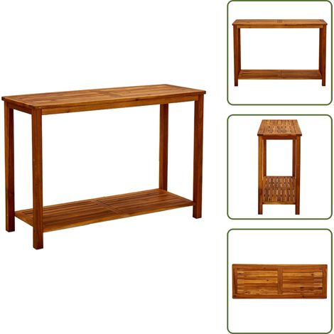 Table console de jardin 110x40x75 cm Bois d'acacia solide - Table De Jardin - Meuble De Jardin - Acacia Massif - Table Console - Mobilier De Jardin (1/5)