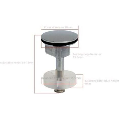 LYERCW - Clapet à ailettes pour bonde de lavabo Drain élévateur pour lavabo à poser Accessoires pour bouchons de vidange (1/3)