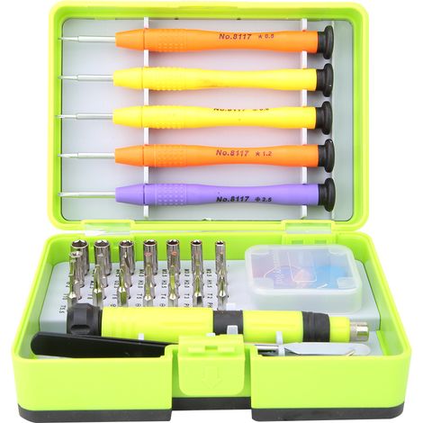Kit De Bits Pour Tournevis Universel - 36 Pièces - Pour Réparation Téléphone Ordinateur - Boîte De Rangement Incluse (1/5)
