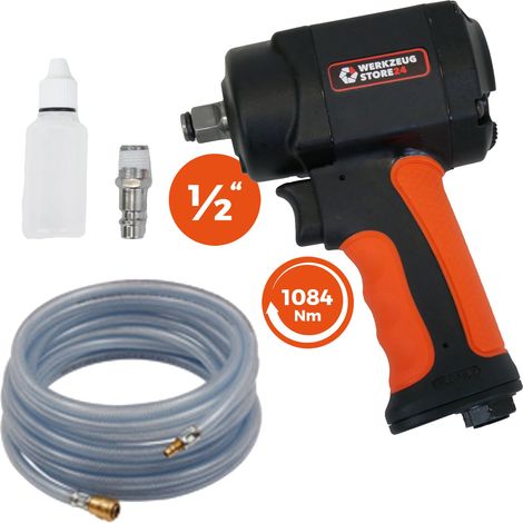 WS24 Druckluft-Schlagschrauber 1/2&quot mini + PVC-Schlauch