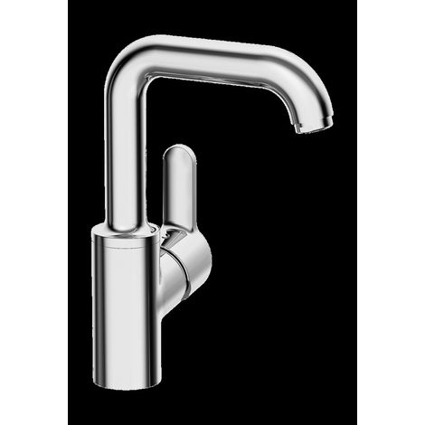 Waschtischmischer Hansa Hansaprimo, Ausladung 142 mm Schwenkauslauf, chrom - 49552203 (1/5)