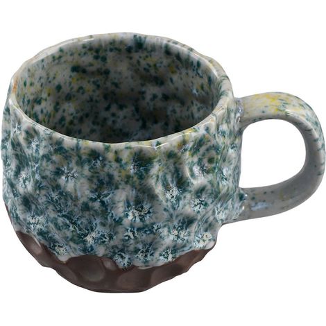 Handgefertigte Keramik-Kaffeetassen für Damen und Herren, Becher für kreative Paare und rustikale Keramik mit raffiniertem Design. (1/5)