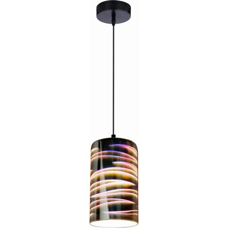 Candellux suspension Galactic Ø12 verre multicolore noir (1/2)