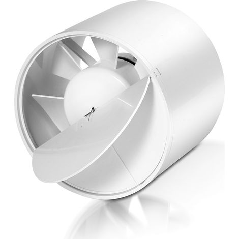 Jiubiaz Extractor de conductos de ventilación, ventilador de conductos de 150 mm
