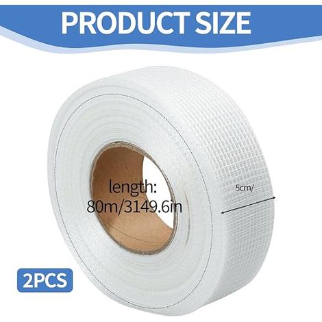 Fiberglass Tape Tape Fiberglass Tape Seal Tape Fiberglass Sealing Tape Seal Cover Tape Fiberglass Tape for Cracks Holes (1/4)