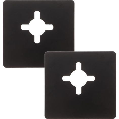 2 Piece Reinforcement Compatible Steel Filler Repair Wooden Black (1/5)