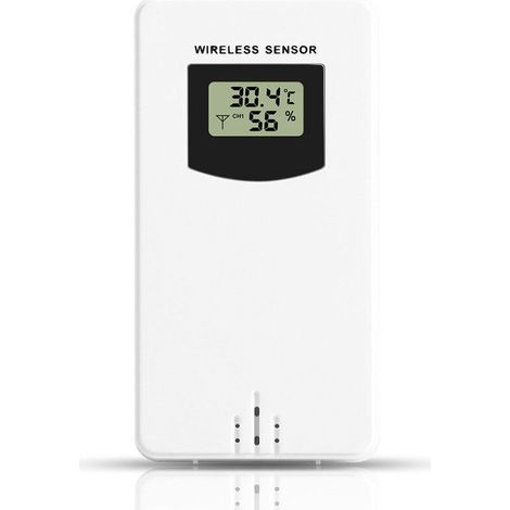 Accessoires De Station Météo, Capteur De Remplacement Extérieur De Moniteur De Température De Sonde De Capteur sans Fil,Blanc neutre-- (1/3)