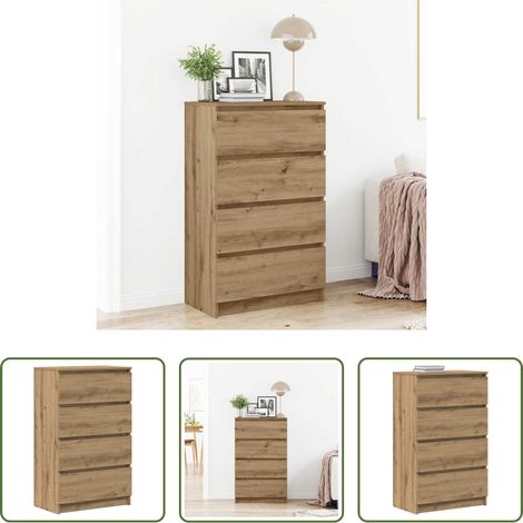 vidaXL Schrank - Sideboard Artisan-Eiche 60x35x98,5 cm Holzwerkstoff (1/5)