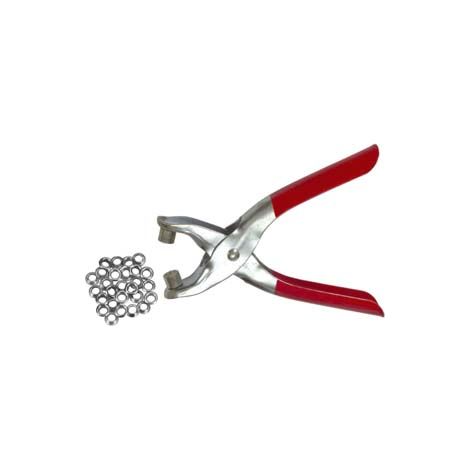 PINZA OCCHIELLATRICE CON OCCHIELLI- - mm.150 - 3 pezzi ALTE