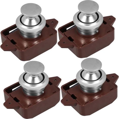 4 loquets à bouton, poussoir ARTIBETTER pour tiroirs (1/5)