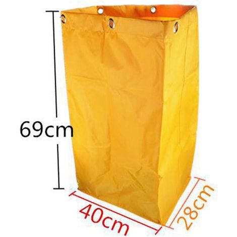 Sac de nettoyage multifonctionnel imperméable et grande capacité pour chariot de nettoyage - Jaune XN (1/5)
