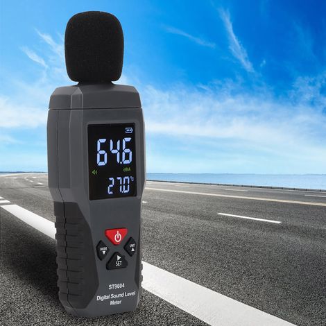 Sonomètre SMART SENSOR avec enregistreur de niveau sonore 30-130 dB - Mesureur de niveau audio numérique (1/5)