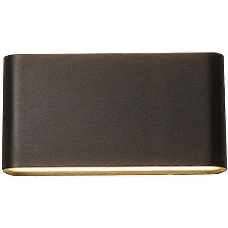Applique murale LED étanche pour extérieur et intérieur, idéale pour salon, chambre, couloir ou entrée, couleur noire, taille M. (1/5)