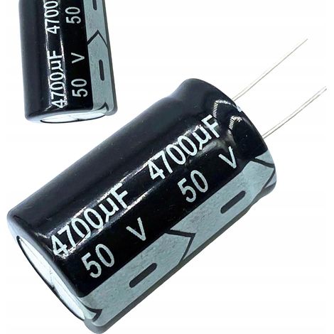 Condensador electrolítico 4700uF 50V THT, 1 ud.