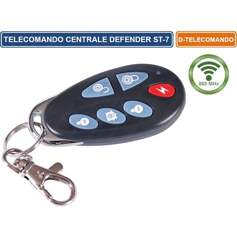 TELECOMANDO CENTRALE DEFENDER ST-7 RICAMBIO WIRELESS ANTIFURTO ALLARME 868 Mhz (1/2)