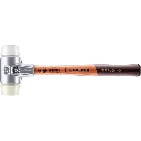 HALDER SIMPLEX Schonhammer Ø 40 mm Superplastik / Nylon mit Aluminiumgehäuse (1/5)