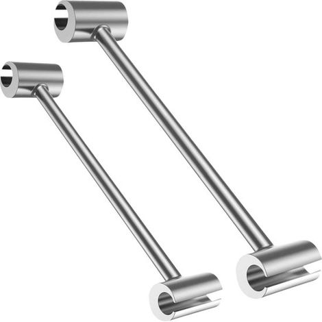 Dailygoody，Llave de ajuste para bisagras de puerta，llave ajustable，2 piezas，apta para bisagras de bandera，acero aleado，fácilmente ajustable (1/5)