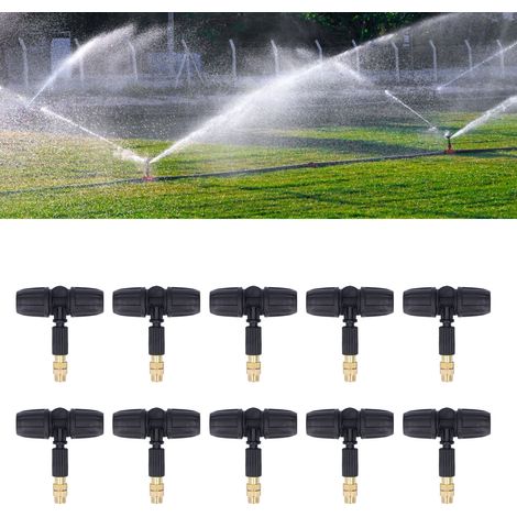10 Einheiten verkauft, verstellbare Mikrosprinkler-/Tropfbewässerung zum Bewässern von Blumen, Kühlen und Befeuchten, mit 8/11 mm Kapillarschlauch, Gartengeräte. (1/5)