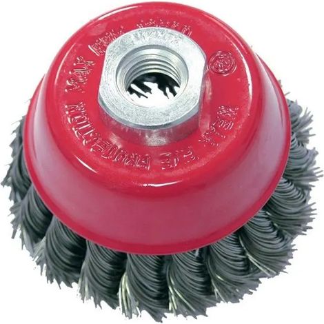 Cepillo de copa de alambre trenzado Proline M14 de 65 mm