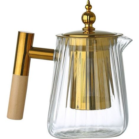 Théière en Verre avec Filtre 600 ml - Théière Transparente Résistante pour Thé et Infusion - PANGIVO (1/4)