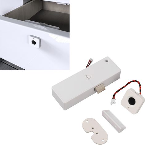 Serrure à empreinte digitale simple pour tiroir, serrure à code empreinte digitale pour porte d'armoire, armoire, meuble de cuisine, maison, bureau (1/5)