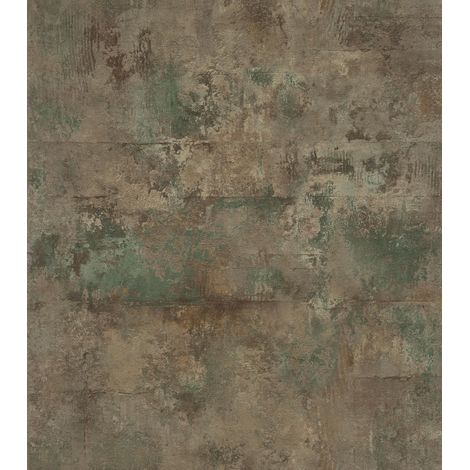Papier peint autocollant aspect béton vert marron 6,00 x 0,53 m (1/5)