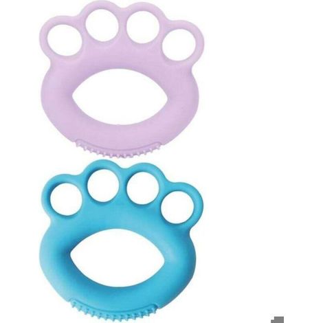 Anneau D Exercice Pour Doigts - En Silicone Souple - Pour Renforcement De La Prehension Et Des Avant-Bras - Rééducation Main Et Fitness - 2 Pièces (1/4)