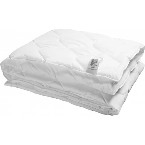 Antiallergische Bettdecke 155 x 200 Happy Summer, superleichte 450 g weiße Polyester-Mikrofaser, aufgerollt in einer Inter Widex-Rolle (1/5)
