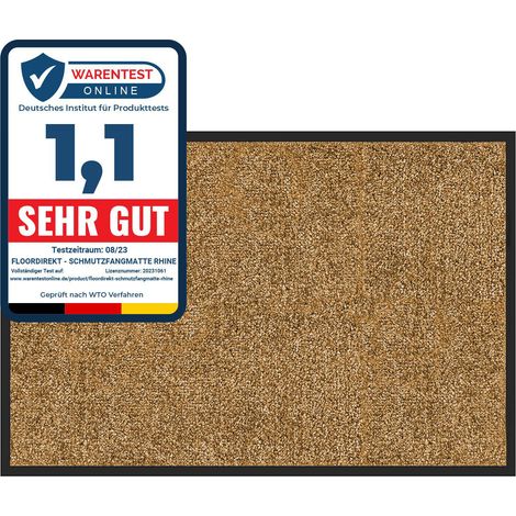 Tapis de Porte Paillasson d'entrée Rhine Beige 90 x 600 cm