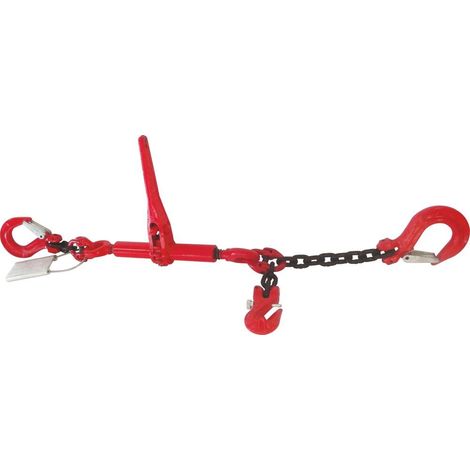 Sodise – Tendeur à cliquet 4T – Chaîne 8mm – Longueur 3,5m – Capacité 40 kN – Système CLIQ pour manipulation rapide (1/5)