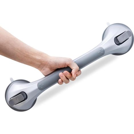 Poignée Ventouse, 43 CM Douche Barre d'appui À Succion pour Baignoire, 110 KG Poignées de Sécurité pour Salle De Bain, Seniors, Personnes Âgées, Résistant, Barre de Maintien Amovible, (1/5)