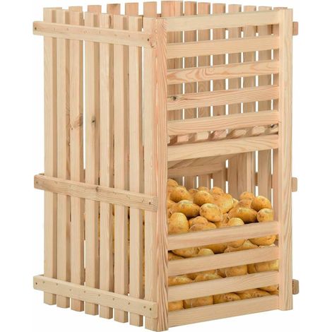 Maison Exclusive - Caja para patatas madera maciza de pino 50x50x (1/5)