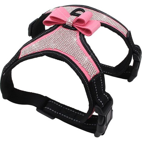 Pet Harness, Pink/Black (1/5)