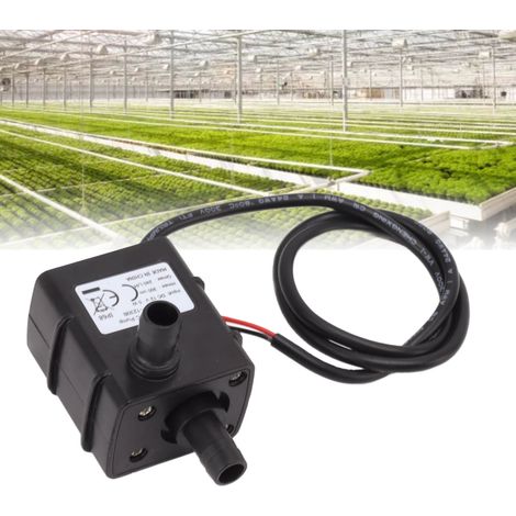 Pompe submersible brushless DC 12V microcentrifuge silencieuse pour circulation d'eau, fontaine et aquarium, ABS, 80g, 240L/H, 300CM lift, 8mm entrée/sortie (1/5)