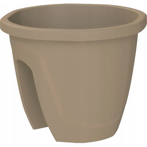 Pot de fleurs de balcon couleur moka 30x30cm