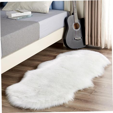 Ensemble de tapis d'une pièce, 23,6 x 71 pouces tapis en peluche avec support antidérapant, lavable, adapté pour le salon. (1/5)