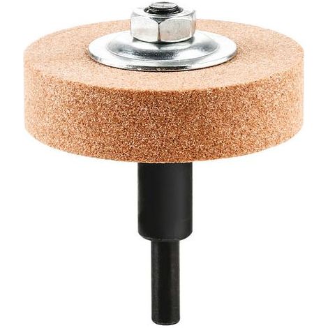 2 pièces meule abrasive, pour perceuse électrique et polisseuse, tête métallique rotative, usage multi-matériaux (granit, marbre, béton, céramique, métal) (1/5)