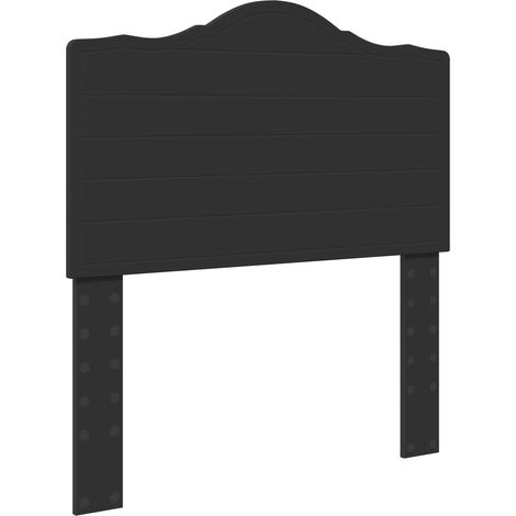 Cabecero Roble Negro Madera contrachapada vidaXL